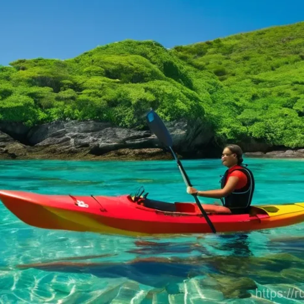 앤티가 바부다 프리먼스 베이 - **Antigua Snorkeling and Kayaking Adventure:**
A vibrant and serene scene depicting two individu...